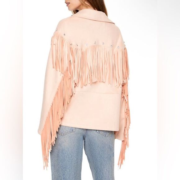 FRINGE FAUX SUEDE & GEM JACKET - Picture 3 of 8
